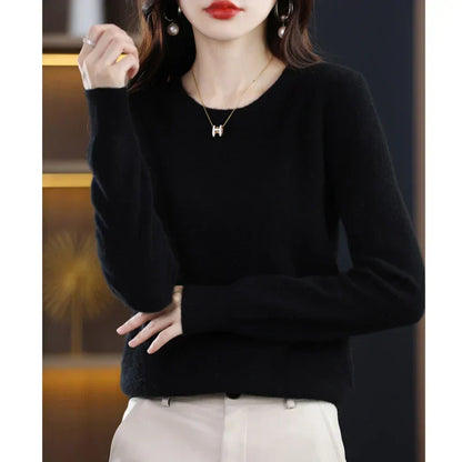 Soft Plush Cashmere Winter Pullover Sweater