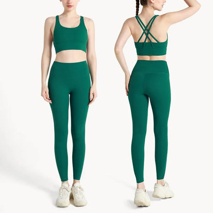Ladies Lightweight 2 Piece Gym Yoga Outfit Set