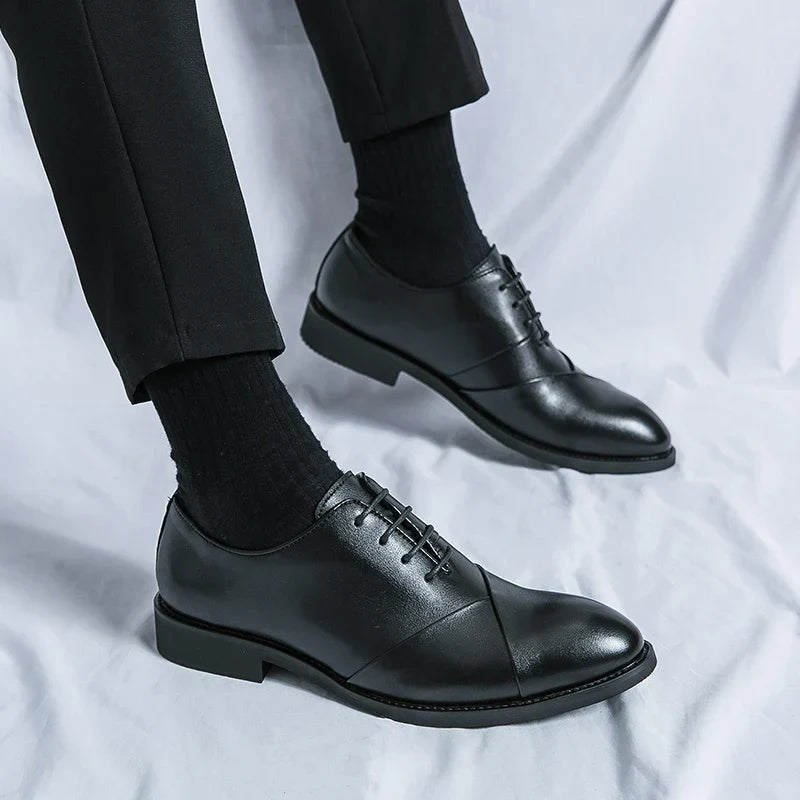 Luxury Brown Leather Dress Shoe
