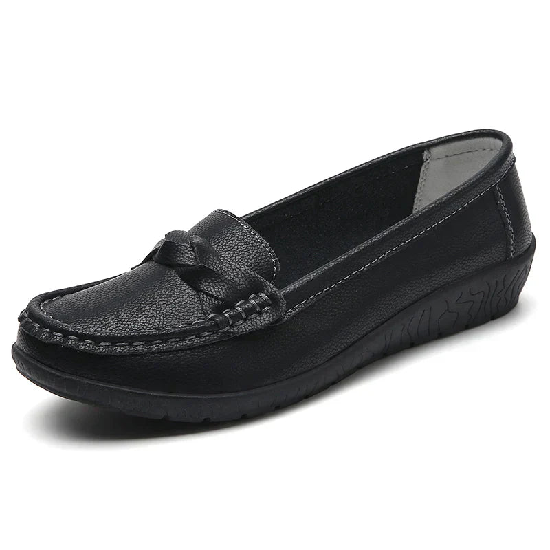 Genuine Leather Mens Slip On Loafers Big Size