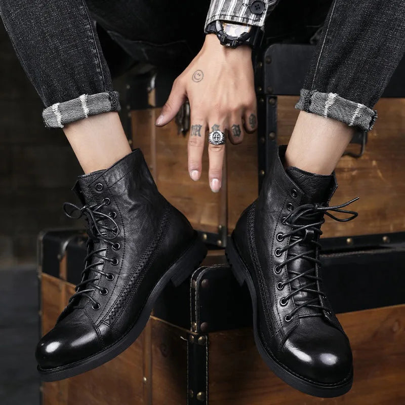 Vintage Leather Ankle Boots