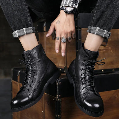 Vintage Leather Ankle Boots