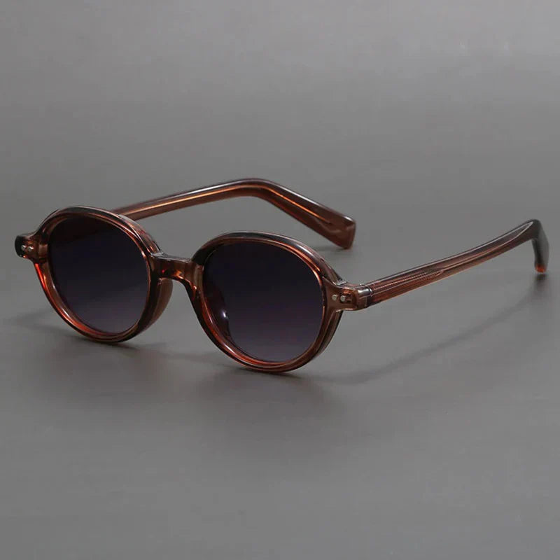 Carter Vintage Round Sunglasses Polarized TR90 Frame
