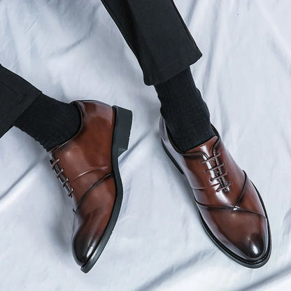 Luxury Brown Leather Dress Shoe