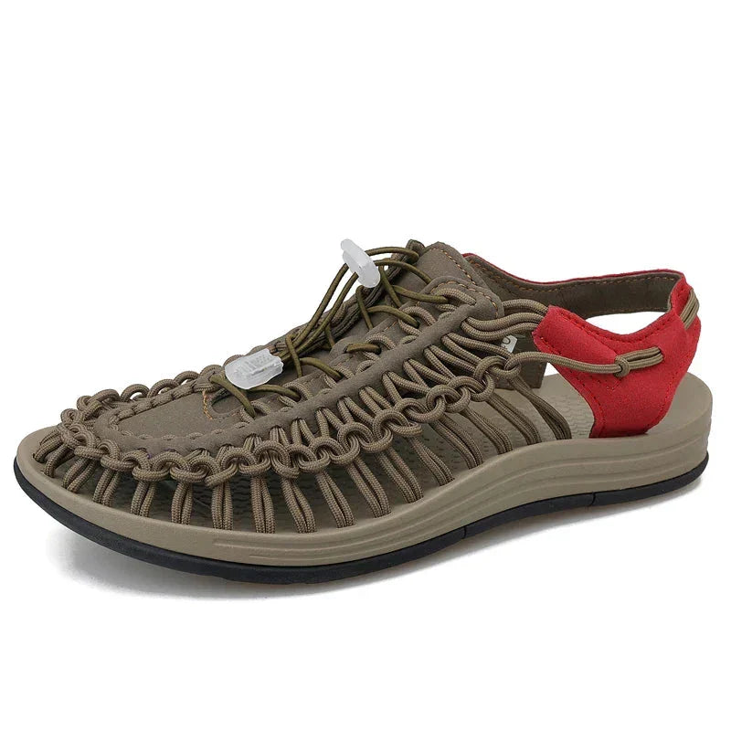 Comfortable Knit Sport Sandals – Soft Braided Strap Design