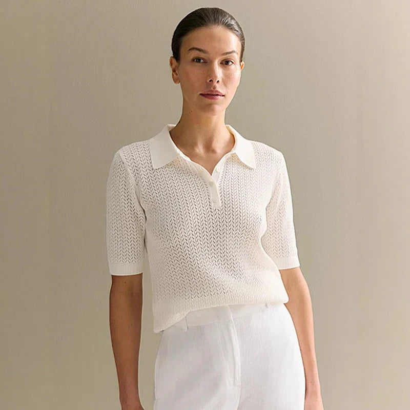 Comfortable Loose Fit Polo Shirt – Classic Summer Top - OutfitLondon
