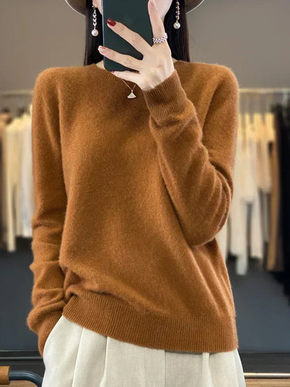 Soft Women's Merino Wool Crew Sweater
