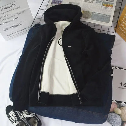 Comfortable Ladies Plush Hoodie Lounge Wear Set