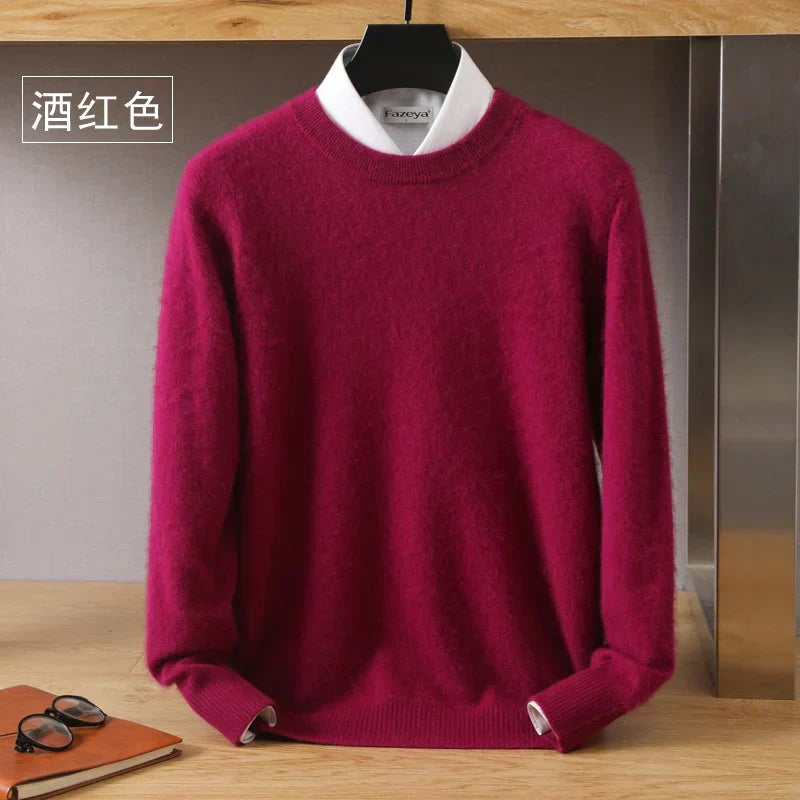 Luxurious High Quality Crew Neck Cashmere Sweater