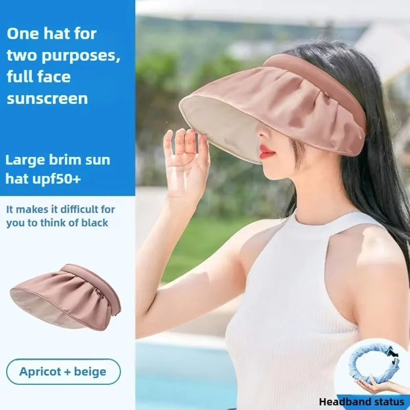 Foldable Wide Brim Sun Safe Hat - OutfitLondon