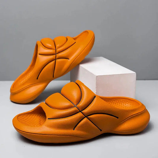Comfortable Mens Basketball Slide Sandals - OutfitLondon