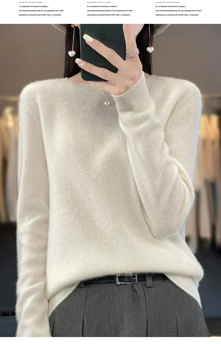 Luxurious Wool Women's Sweater Warm and Fuzzy