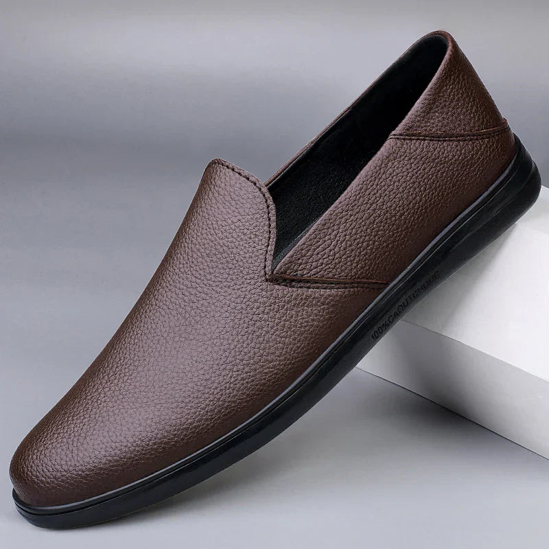 Authentic Luxury Leather Slip On Shoe - OutfitLondon