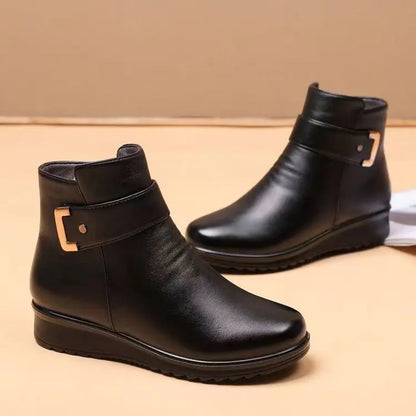 Warm Fuzzy Ankle Boots for Women