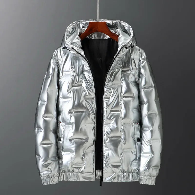 Warm Men's Puffer Short Jacket - OutfitLondon