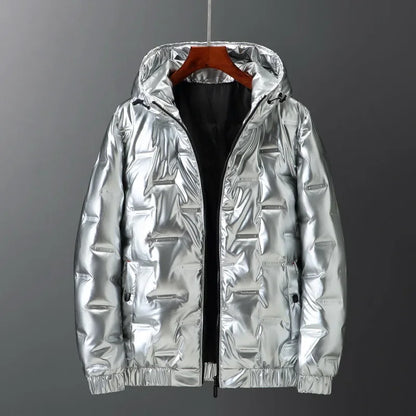 Warm Men's Puffer Short Jacket - OutfitLondon