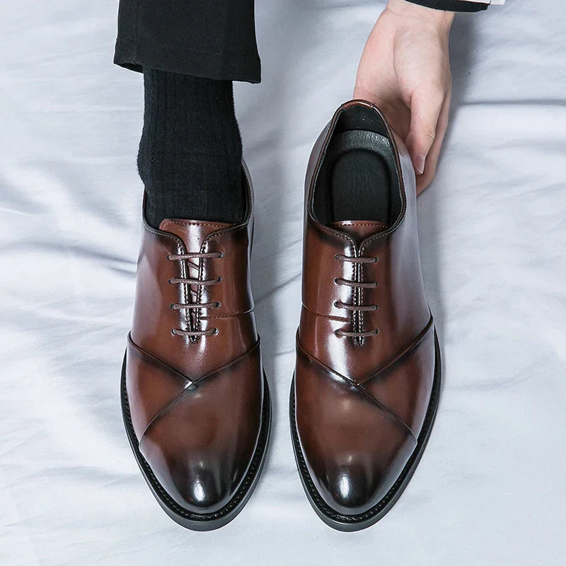 Luxury Brown Leather Dress Shoe