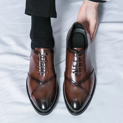 Luxury Brown Leather Dress Shoe