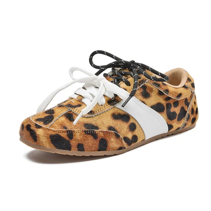 High Quality Leather Tie Up Ladies Shoes
