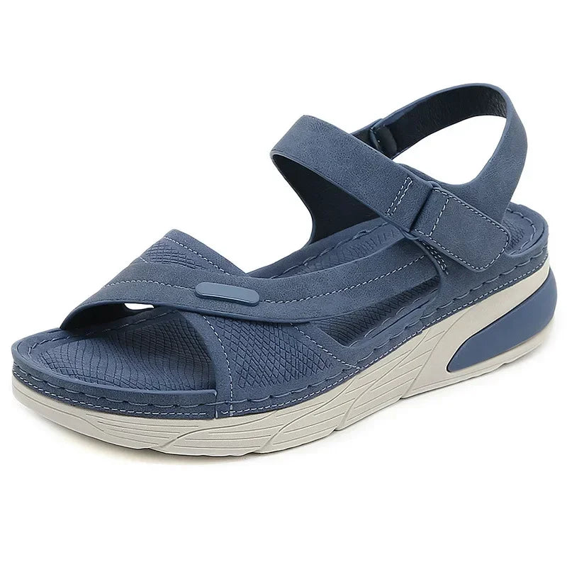 Comfortable Slide On Heeled Sandals for Women - OutfitLondon