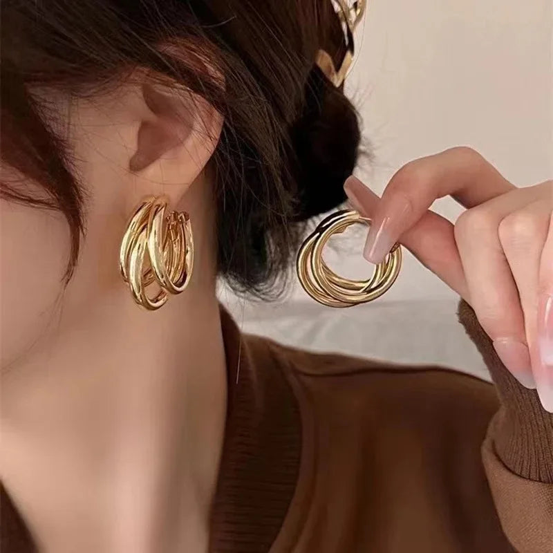 Chunky Hoop Earrings