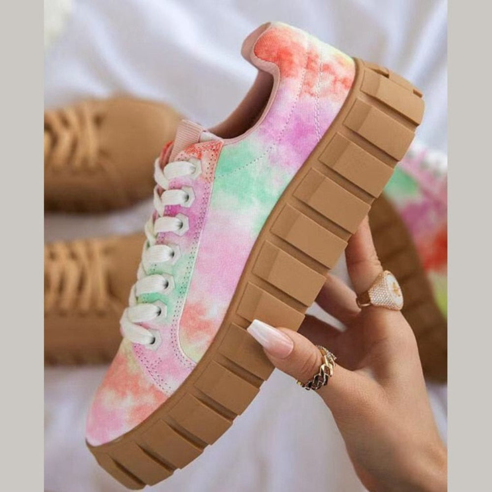 Trendy Tie High Top Athletic Shoes