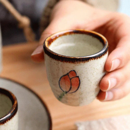 Handcrafted Ceramic Hanami Glazed Tumbler