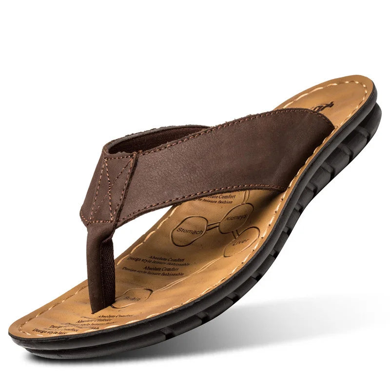 Relaxing Mens Genuine Leather Sandals