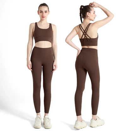 Ladies Lightweight 2 Piece Gym Yoga Outfit Set