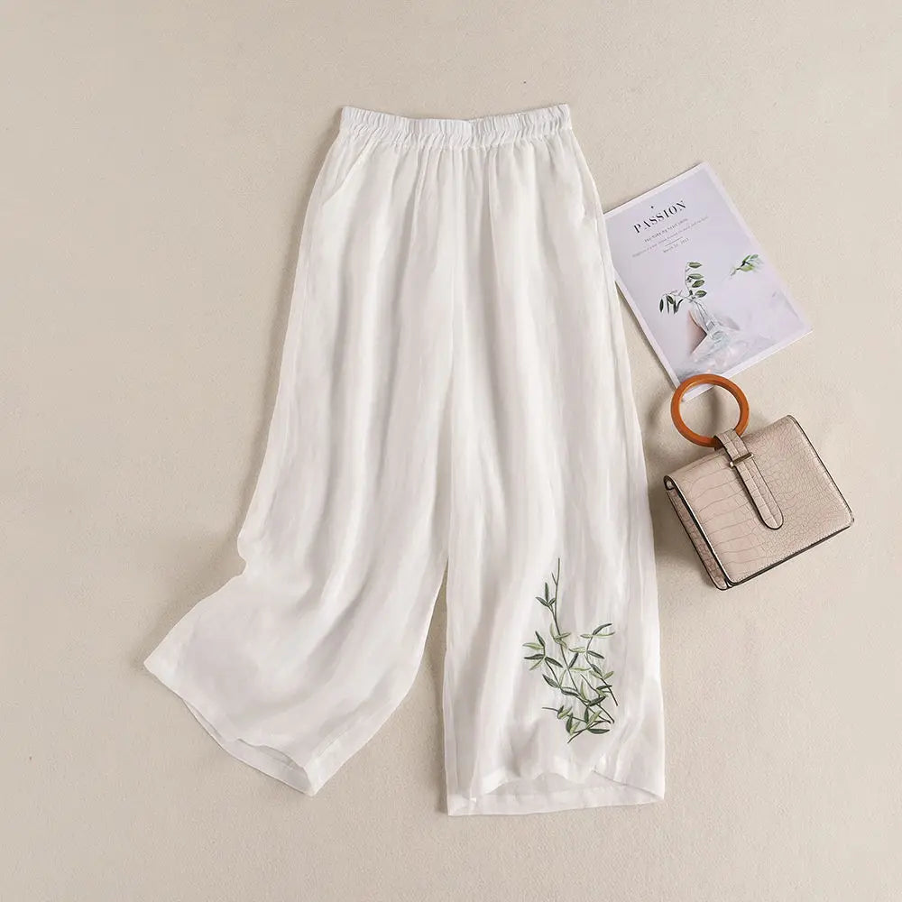 Comfortable Breathable Loose Fit Cotton Trousers - OutfitLondon