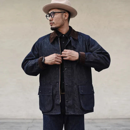 Durable Classic Blue Jeans Jacket for Men - OutfitLondon