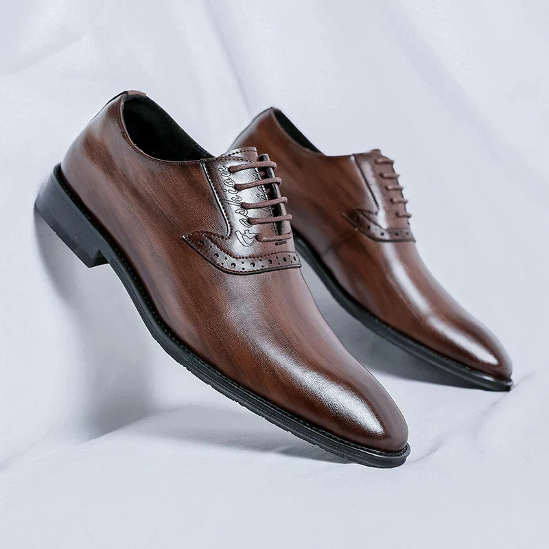 Distressed Genuine Leather Boots