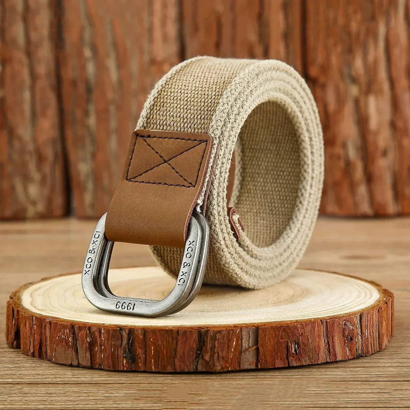 Slim Samurai Web Belt | Canvas Leather Casual Waist Belt