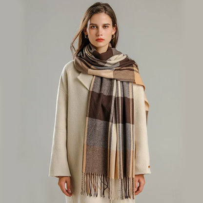 Darla Women's Plaid Cashmere Scarf