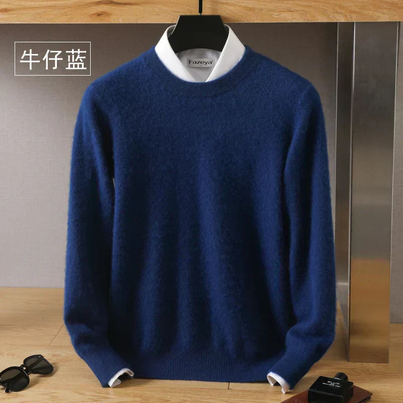 Luxurious High Quality Crew Neck Cashmere Sweater