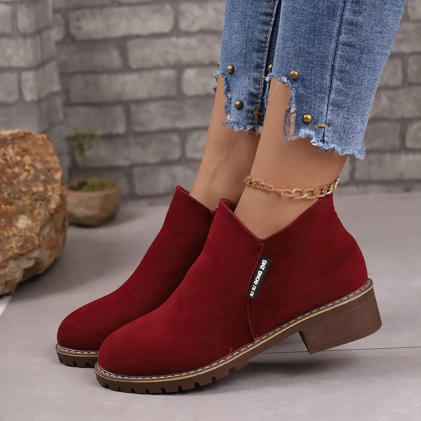 Comfy Women's Slip On Ankle Boots