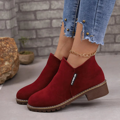 Comfy Women's Slip On Ankle Boots