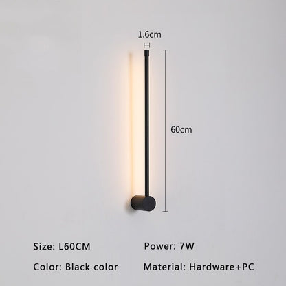 Modern Black Gold LED Sconce Light