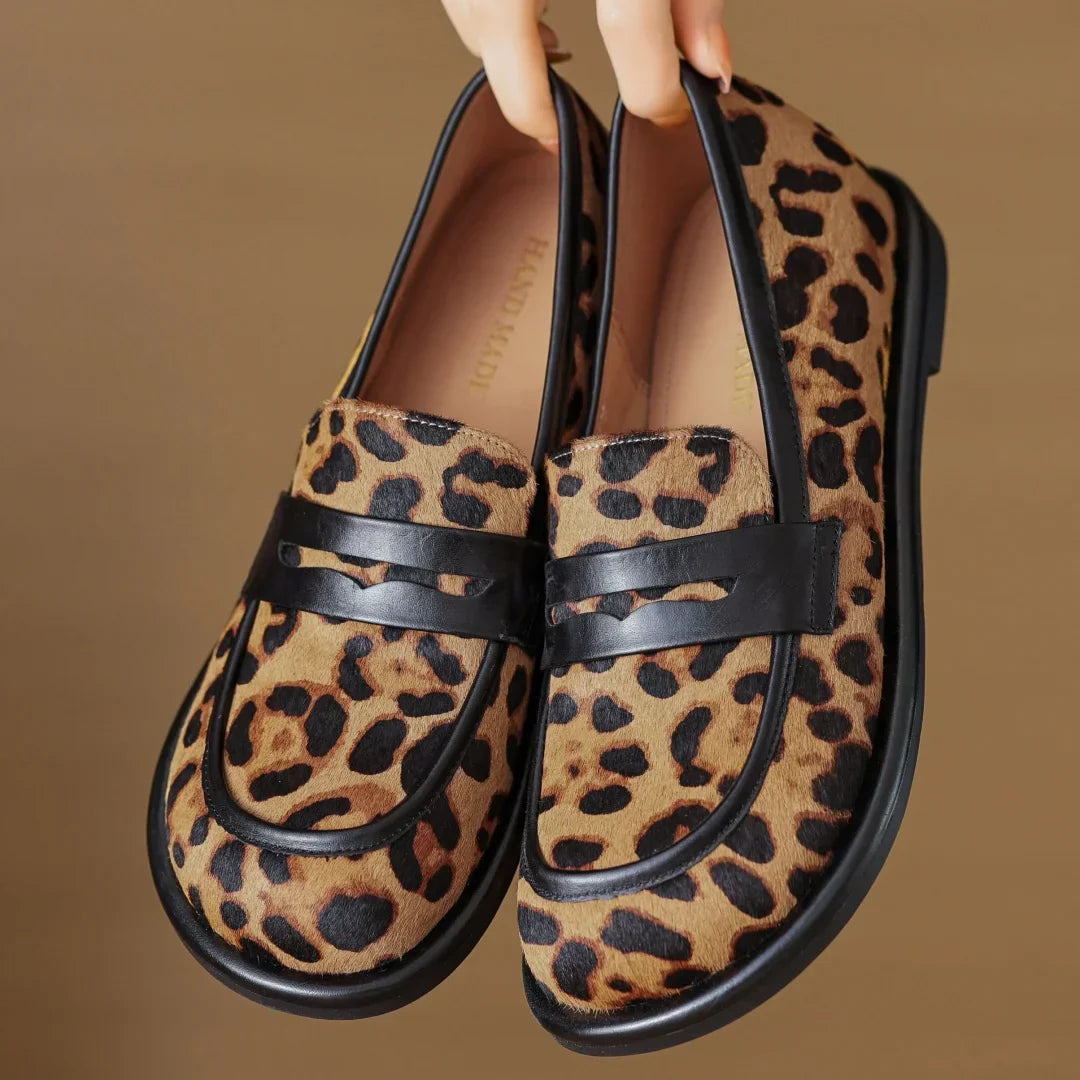 Premium Soft Leather Slip On Loafers For Women