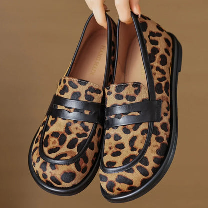 Premium Soft Leather Slip On Loafers For Women