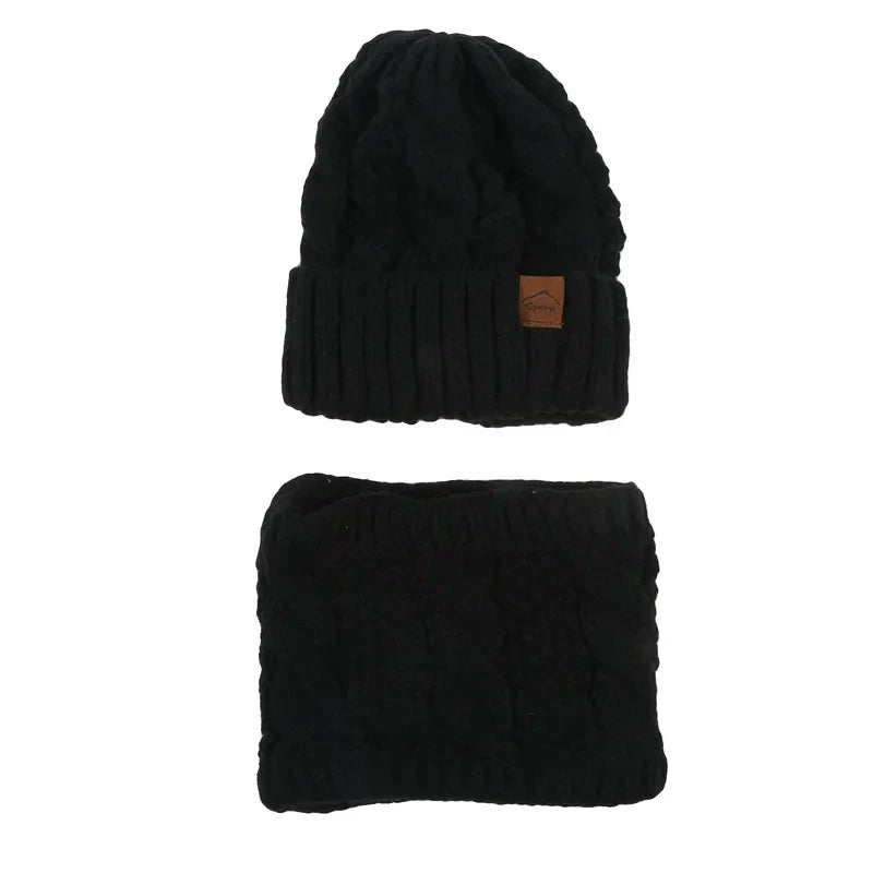Cozy Ladies Knitted Hat and Scarf Set