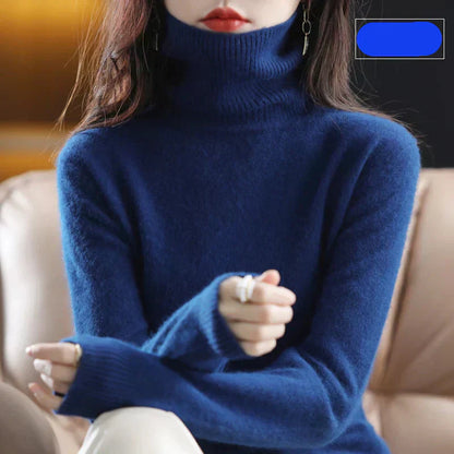 Women's Soft Luxury Cashmere Crew Neck Winter Sweater