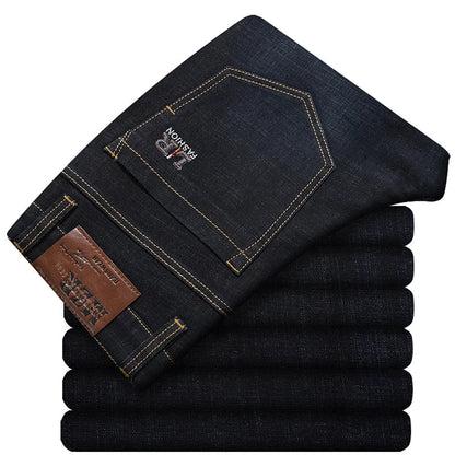 Relaxed Fit - Soft Stretch Straight Leg Mens Jeans