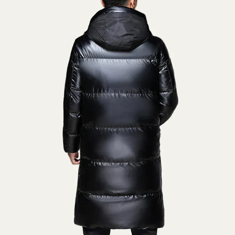Men's Waterproof Parka Coat with Fleece Lined Hood