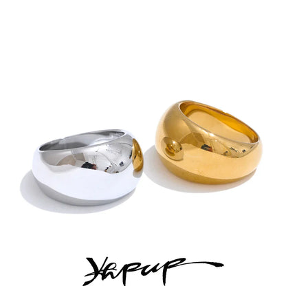 Premium Stainless Steel Ring with 18K Gold Coating - OutfitLondon