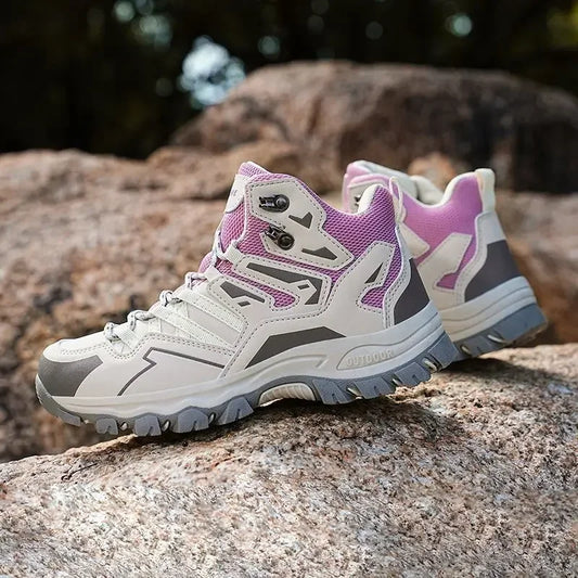 Comfy Hiking Boots - Waterproof and Grip Soles - OutfitLondon