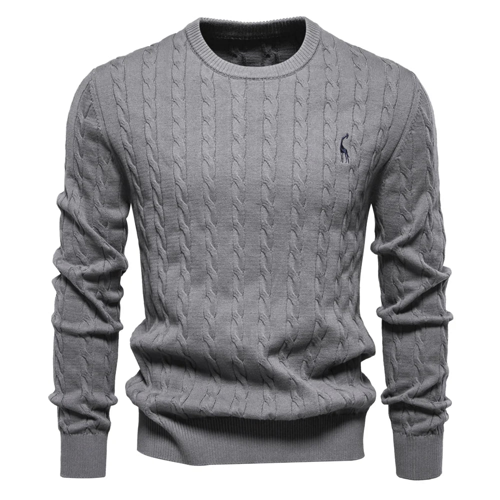 Comfortable Mens Wild Print Crew Sweatshirt