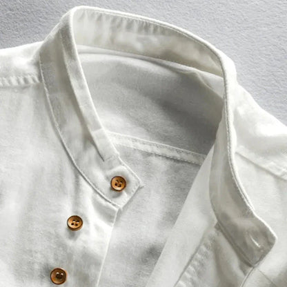Slim Fit Japanese Style Linen Shirt