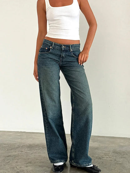 Relaxed Fit Classic Straight Jeans