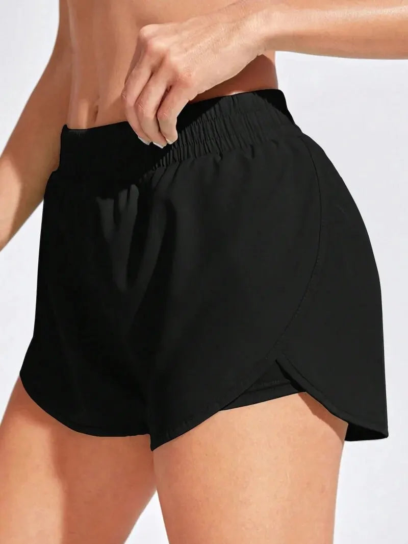 Soft Women's Athletic Running Shorts – Breathable Fitness Wear